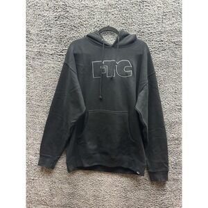 FTC Streetwear Black Big Logo Pullover Hoodie‎ Mens Size L